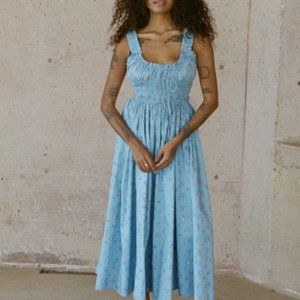 Doen Emmaretta Dress in Sky Bouton De Rose